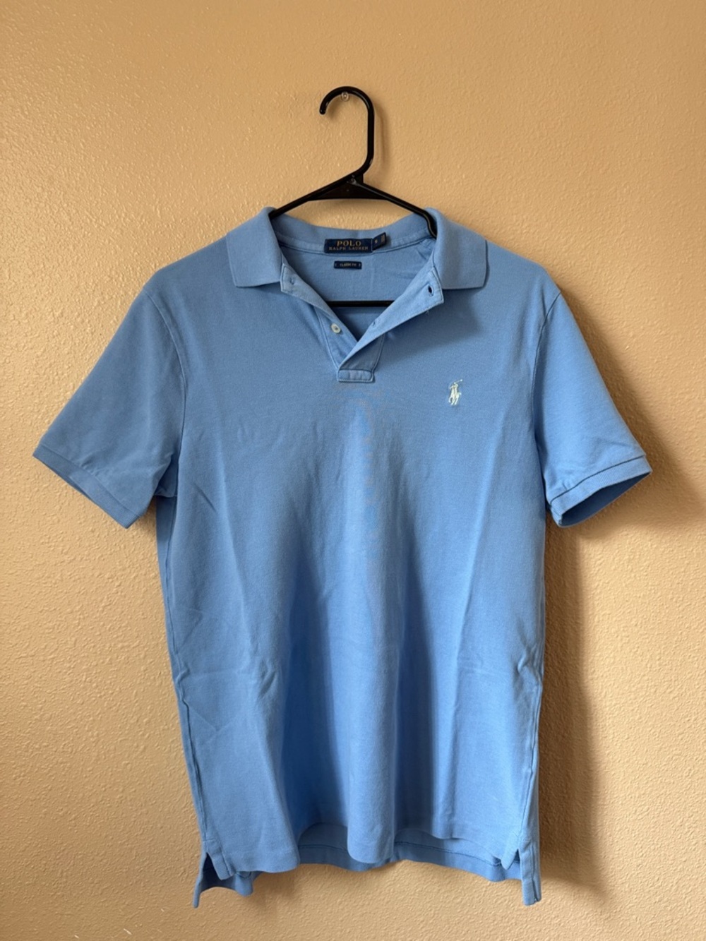Polo by Ralph Lauren Light Blue Men’s Polo Shirt with Embroidered Pony